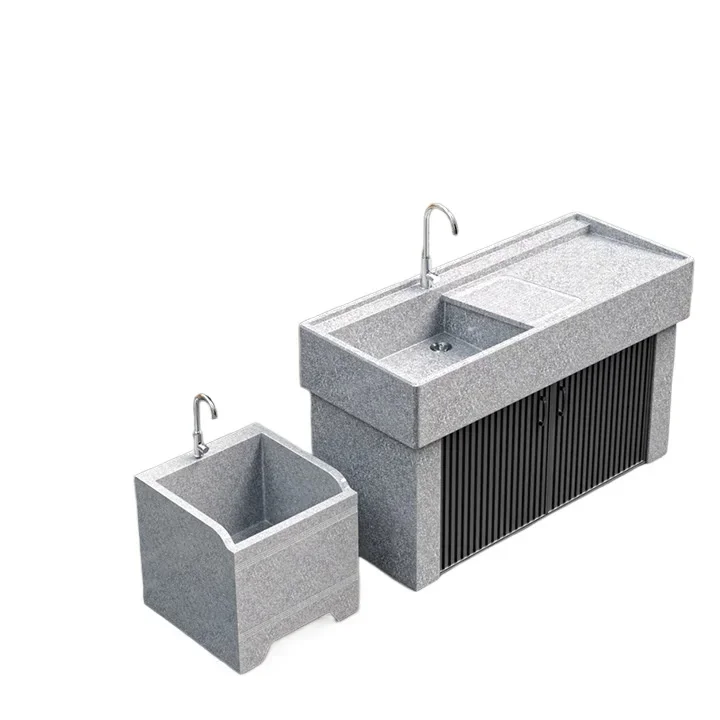 

Marble Laundry Pool Outdoor Pool Stone Groove Basin Natural Stone Granite Washbasin Garden Sink Splicing