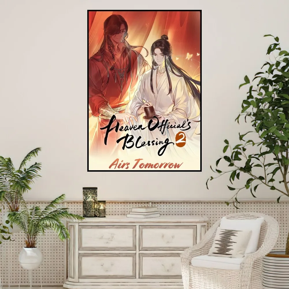 Heaven Officials Blessing 2 Poster Prints Wall Sticker Painting Bedroom Living Room Decoration Office Home Self Adhesive