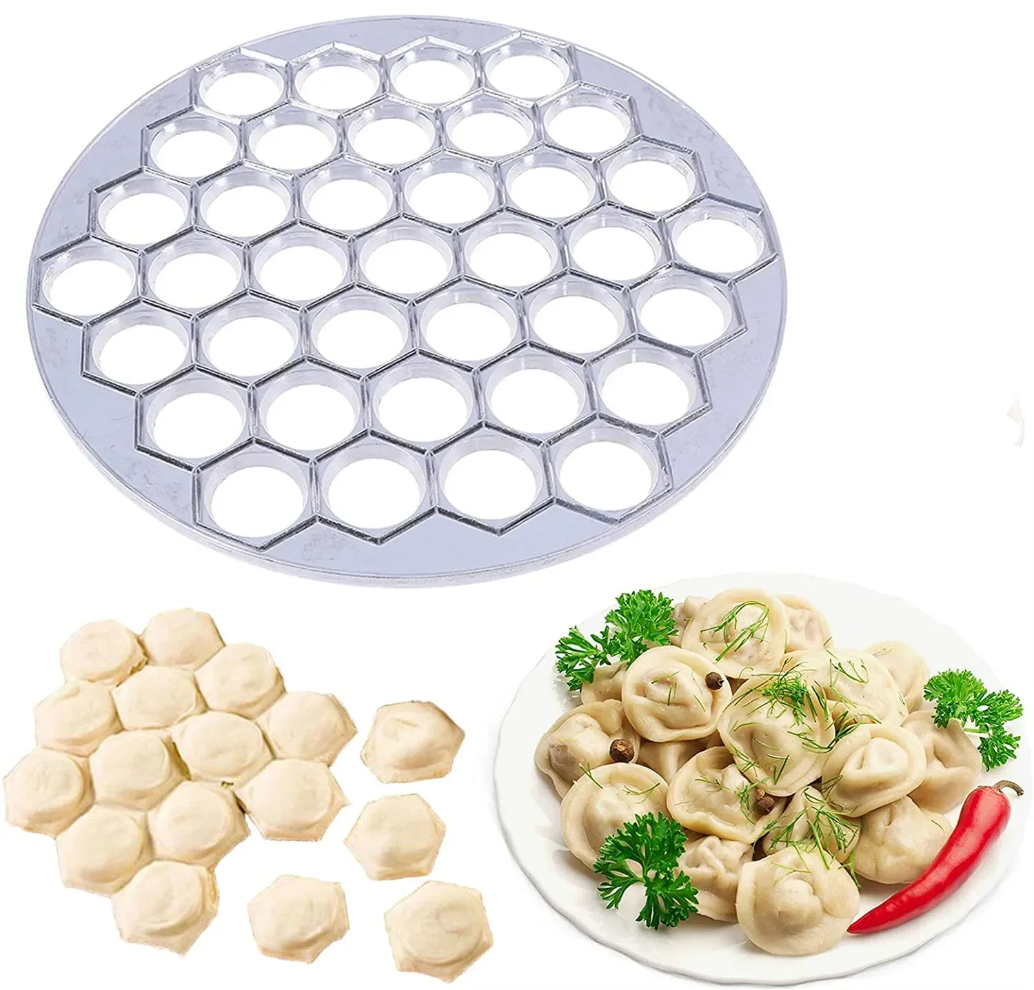 

Aluminum Dumpling Mold Ravioli Maker Pelmeni Machine Ravioli Cutter Kitchen Tool