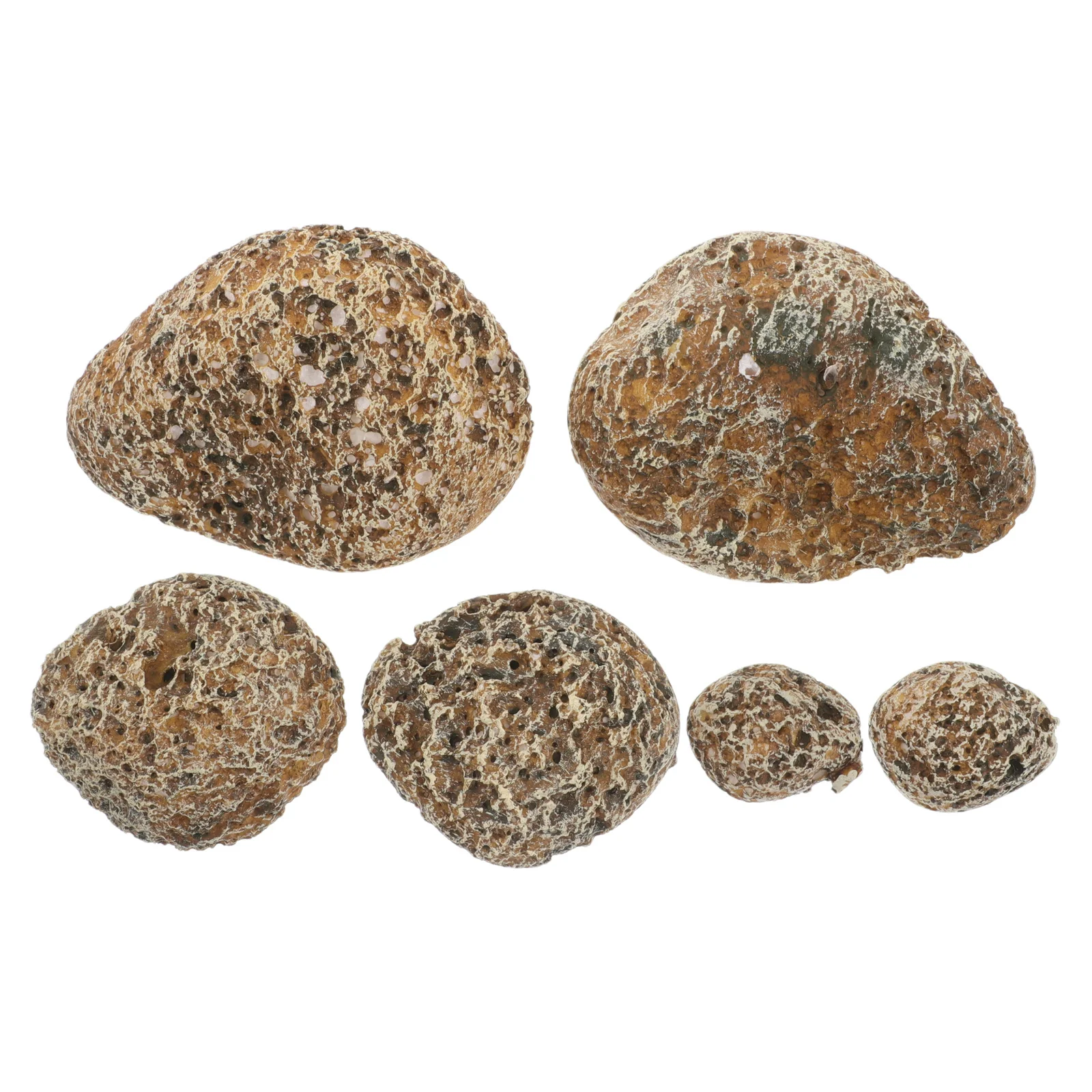 

6pcs Lightweight Artificial Stone For Garden Yard Landscape Decor Fake Rocks Outdoor Plant Decorative Faux Stones