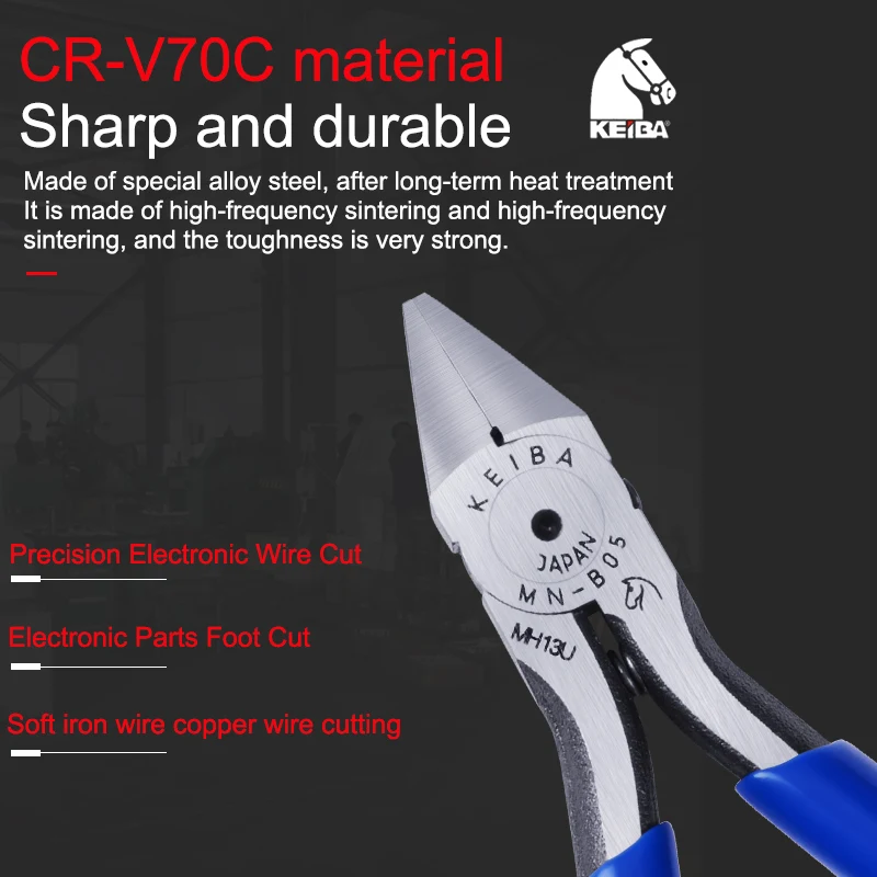 Taperated Blad Diagonal Pliers Universal Multi Functional Electrical Wire Cable Cutters Cutting Side Snips Flush Cutters Nipper