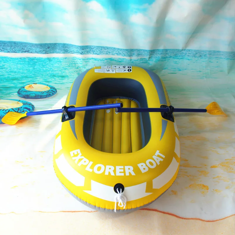 قارب مطاطي سميك قابل للنفخ من مادة PVC لقوارب الكاياك والمطاطية لصيد الأسماك والرياضات المائية والانجراف في الهواء الطلق في حالات الطوارئ