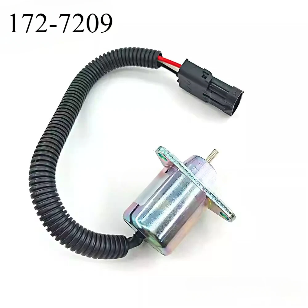 2848A278 172-7209 12V Fuel Shutoff Solenoid for 236 246 248 252 262 267 277 Solenoid Valve