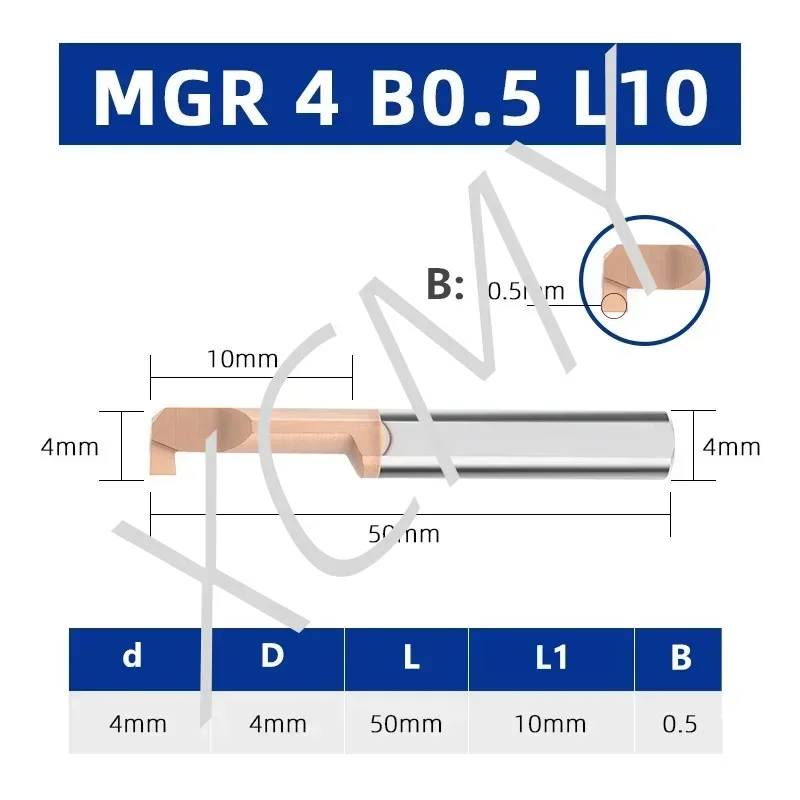 MGR Boring tool Miniature Grooving Cutter Integral Carbide Internal Tools CNC Super Seismic Small hole Turning Lathe Tools Bar image 3