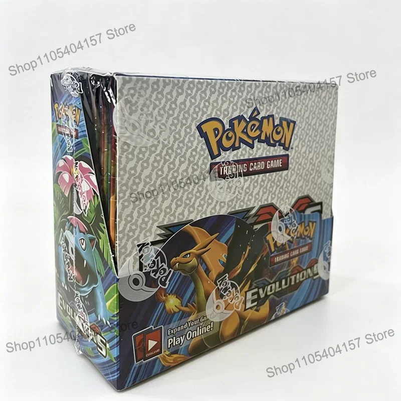 **360 Cartas Pokémon Evolutions Battle Style Booster Box Jogo de Cartas Colecionáveis TCG Brinquedo Infantil**