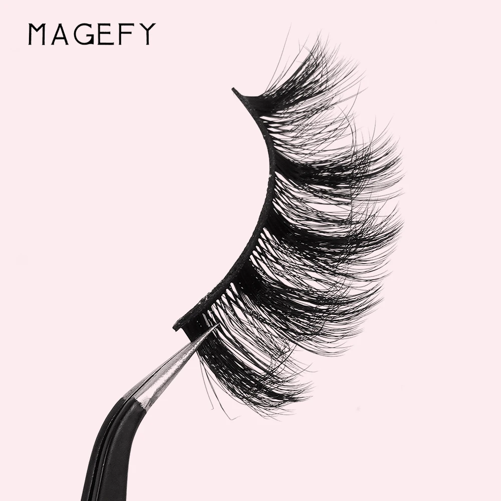 MAGEFY 20 Pairs False Eyelashes Mixed Style Curling Fluffy Reusable Portable Individual Packing Faux Lash Extension Beauty Salon