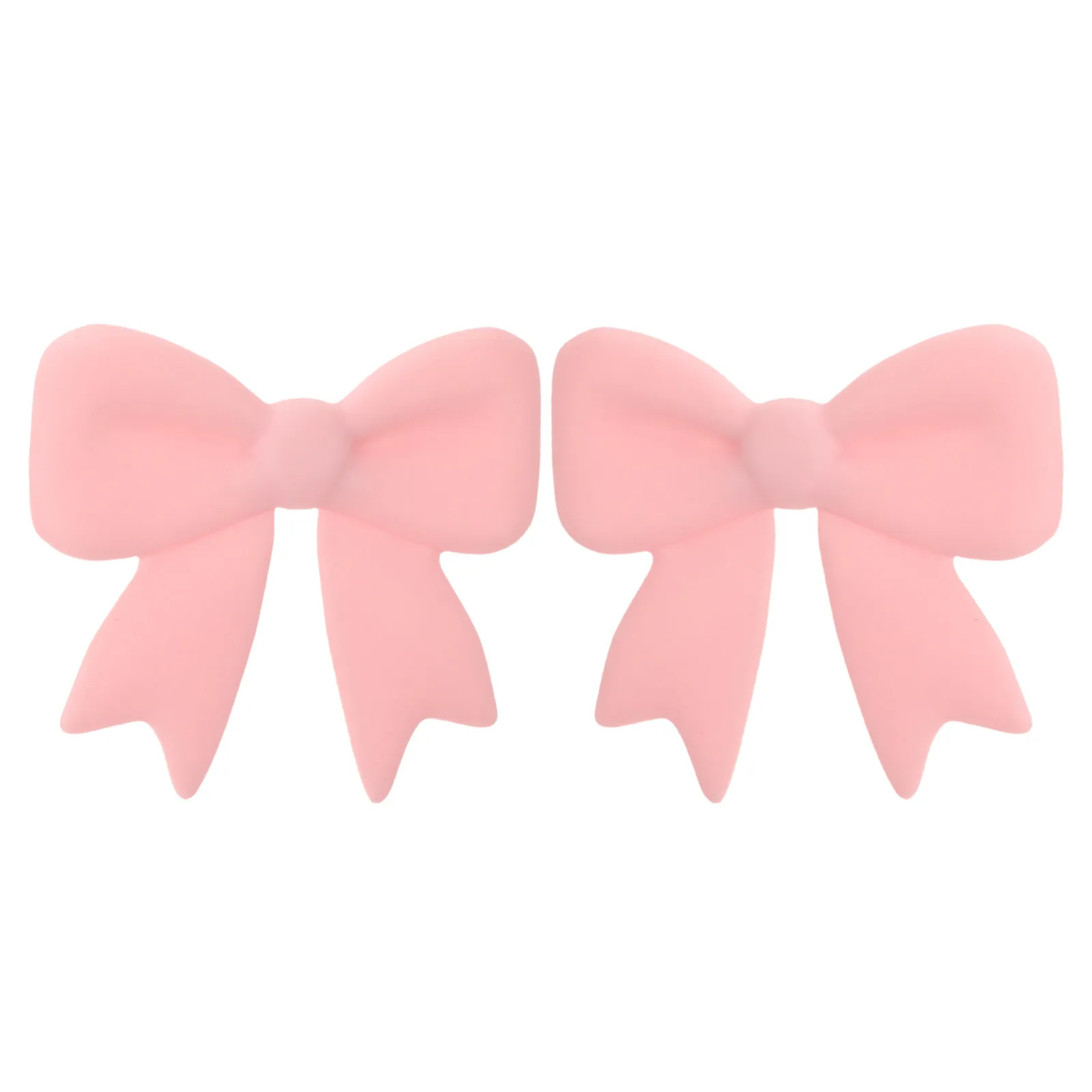1 Pair Bowknot Earphone Clip Pink Cute Silicone Headphone Decoration Gamers Streamers Cheerleading Birthday Party Favor