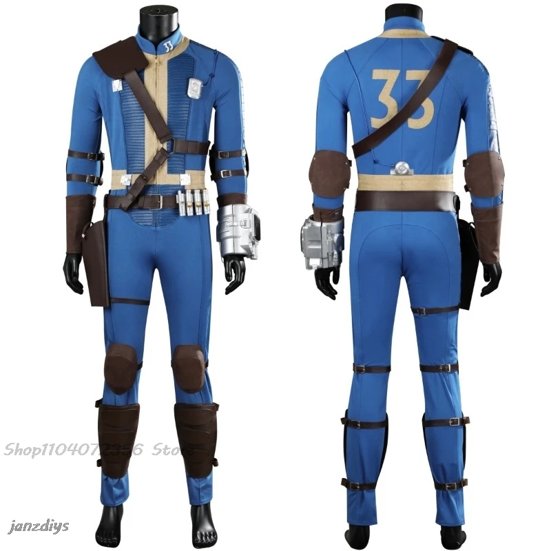 Male Survivor Suit Man Fall Cos Out Cosplay Sole Survivor Vault 33 and Custom Number Suit Full Set and Individual Items Are Sold