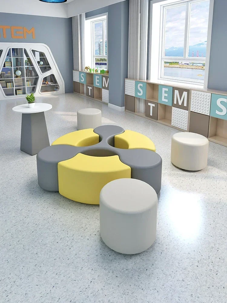 

Kindergarten Training Institution Leisure Waiting for Reception and Negotiation Office Sofa