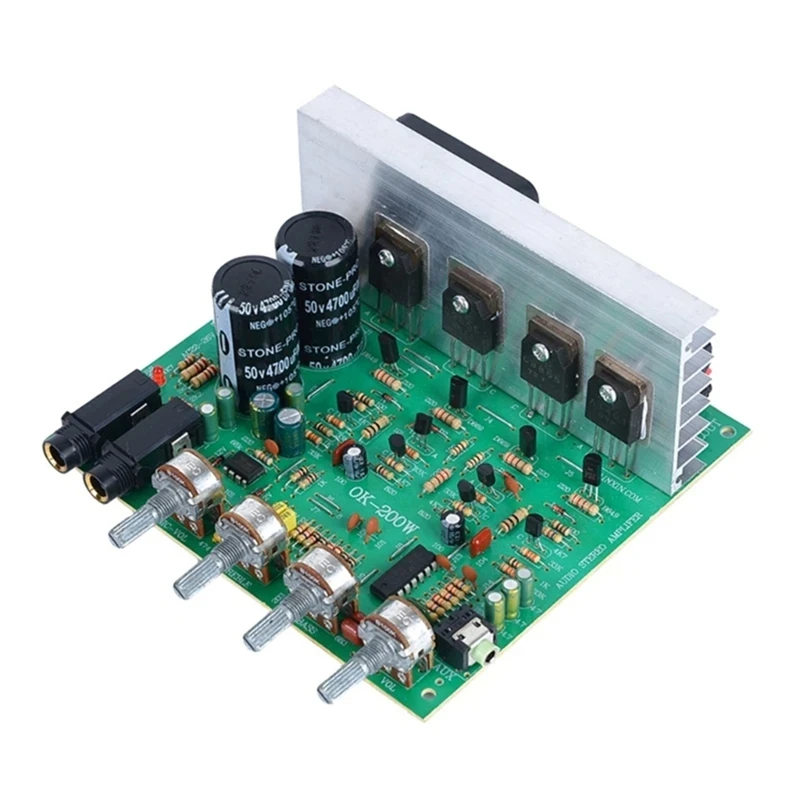 New OK200W 2Channel 4-8Ohm Amplifiers Module Board Double Group AC18-26V 2 Channel Power Amplifiers Board Finished