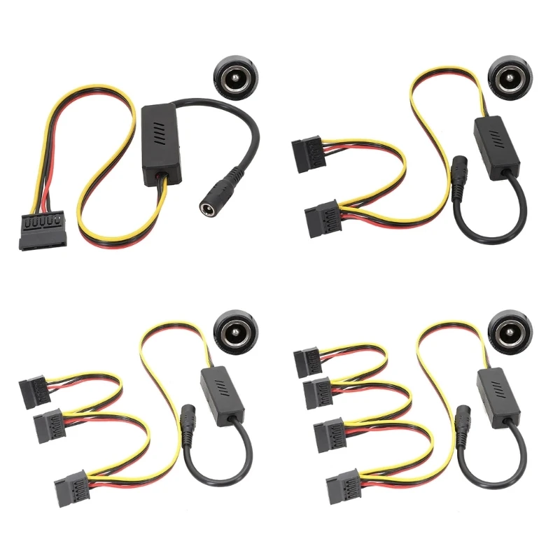 ความทนทาน ถึง DC5.5X2.5 มม. สายไฟ 12V สำหรับจ่ายไฟฮาร์ดไดรฟ์ 50 ซม.