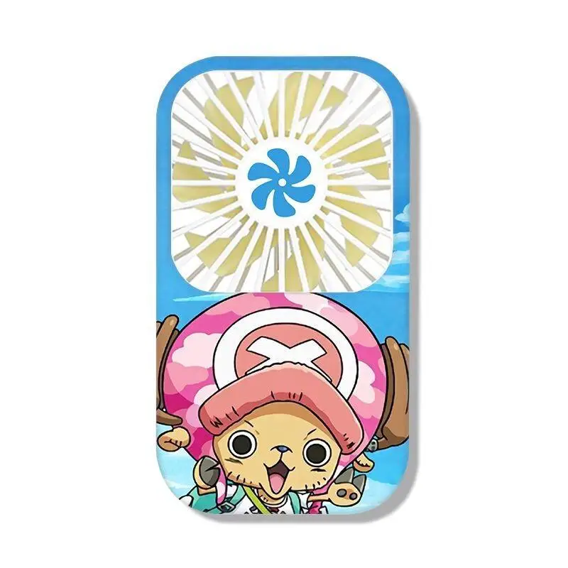 One Piece Mini Fan Portable Handheld Small Fan Office Desk Creative Small Fan Handheld Student Summer Essential Birthday Gift
