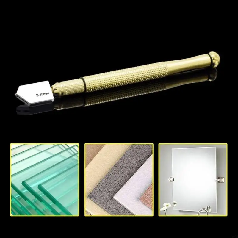 Cutter vidro Diamantes DIVERSA TIPA AÇO Ferramenta corte vidro Cutter Antislip Metal