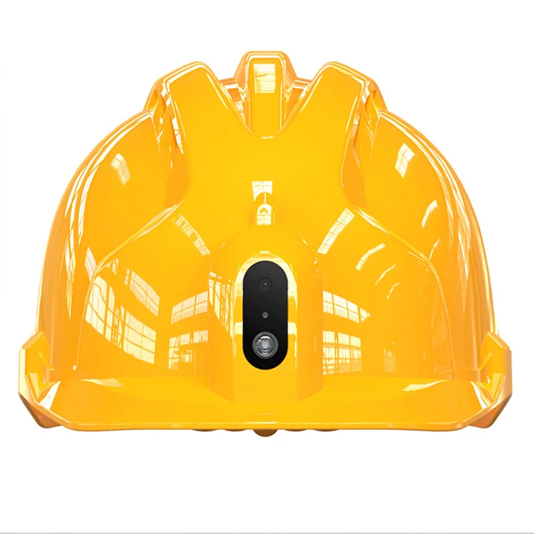 Custom Logo Ce Construction Safety Helmet Engineering Protective Work Climbing 4g Wifi Abs Camera Gps Smart Hard Hats