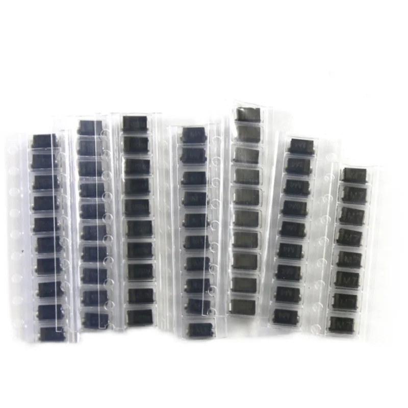 7 kinds*10pcs=70pcs/lot  / M4 (1N4004) / M7 (1N4007)/ SS14 US1M RS1M SS34 KIT SMD Diode Package / M1 (1N4001) YUFO90B23
