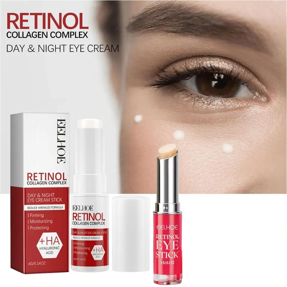 Retinol Eye Cream Stick Hydration Brightening Cooling Anti Aging Moisturzing Lightening Fine Line Repairing Eye Care