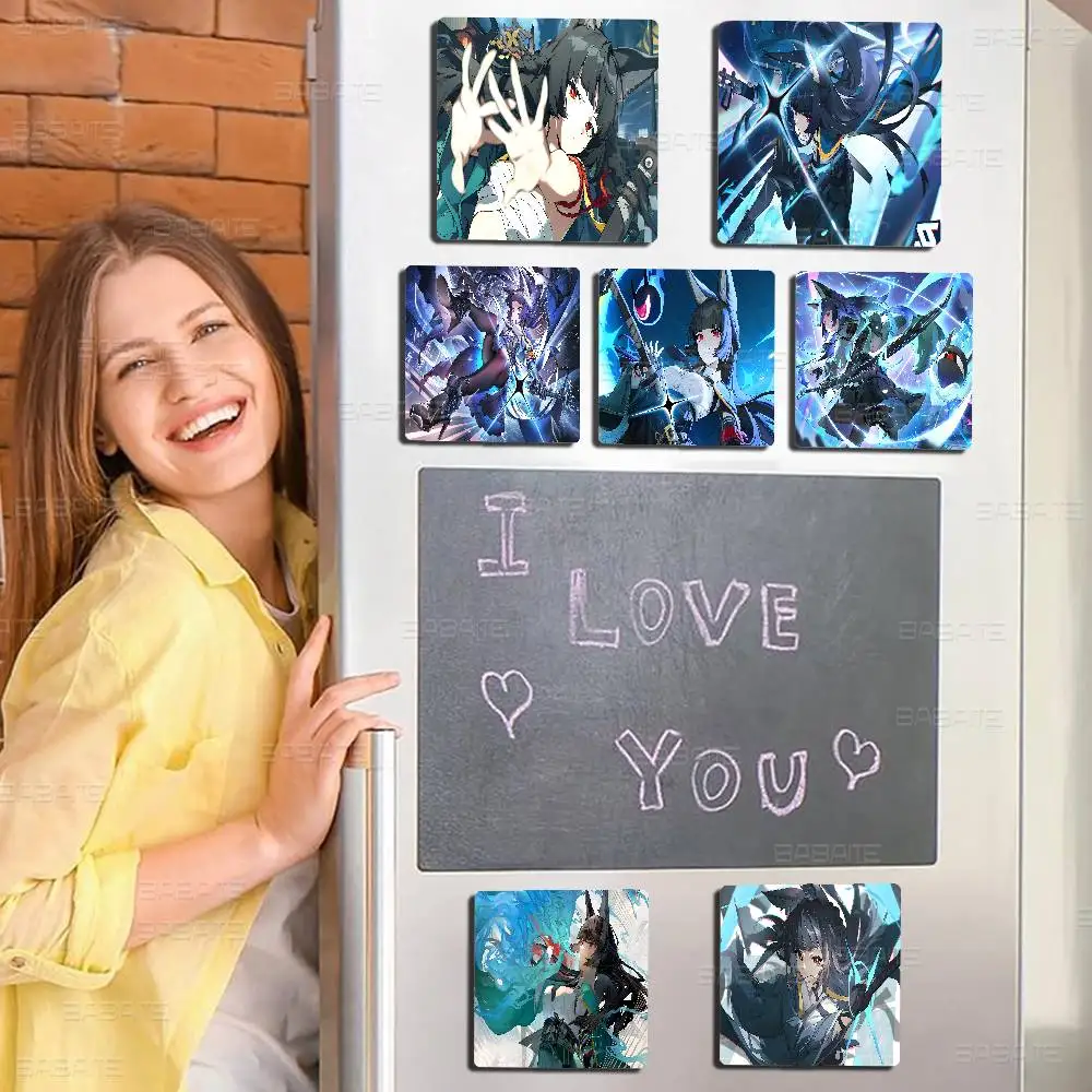 Anime Girl Hoshimi Miyabi Personalized Creative Classic Painting Magnets Fridge Photo Message Decorative