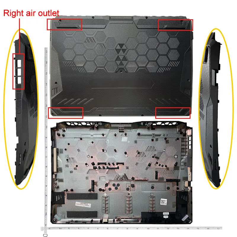 Tylna obudowa LCD / Ramka ekranu / Podpórka pod nadgarstki / Dolna obudowa do TUF Gaming 8 F15 FX506 FA506 FA506II FX506H F17 FA706 FA706U FX706 FX706U