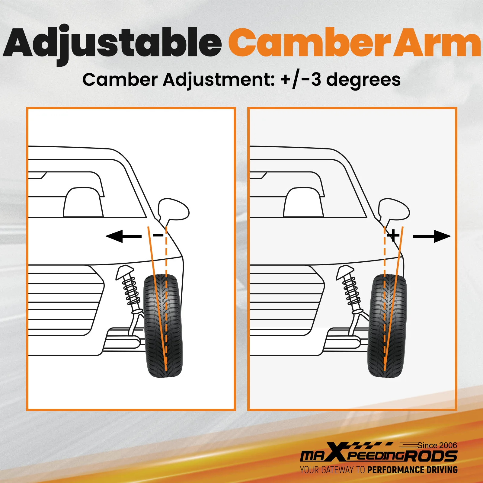 Adjustable Front Rear Upper Lower Control Arms And Camber Kit For Honda Civic 1996-2000 EK3/EK4/EK5/EJ6/EJ7/EJ8/EJ9/EM1 view 5