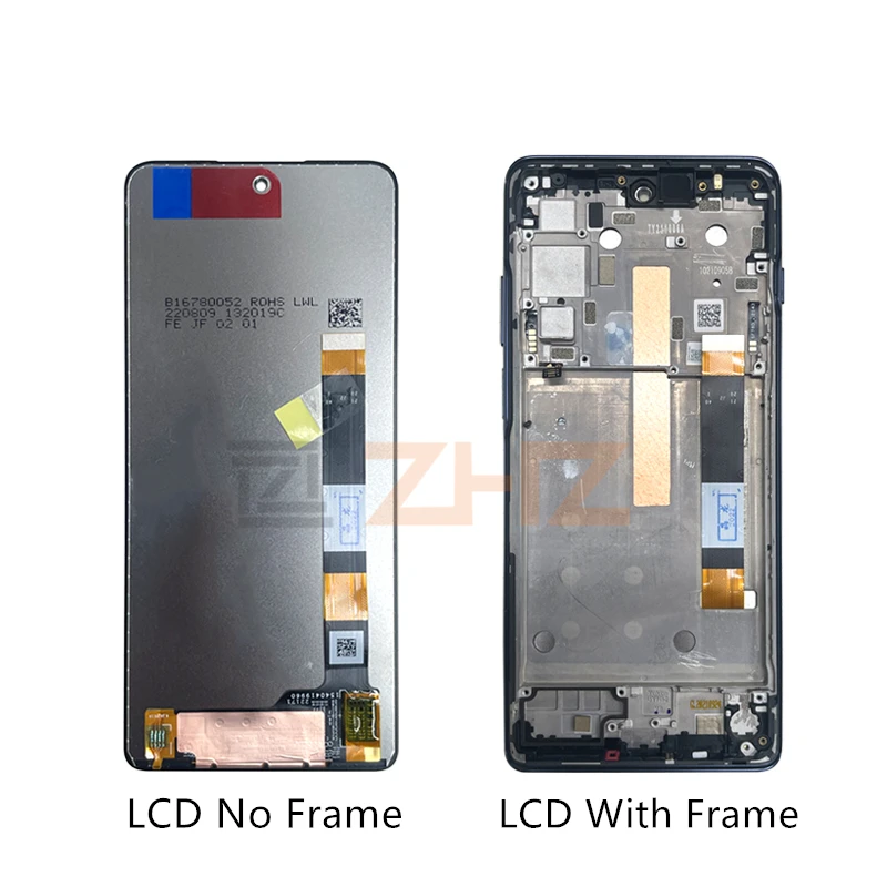 For Motorola Moto G200 5g LCD Display Touch Screen Digitizer Assembly With Frame For Moto S30 Display Replacement Parts