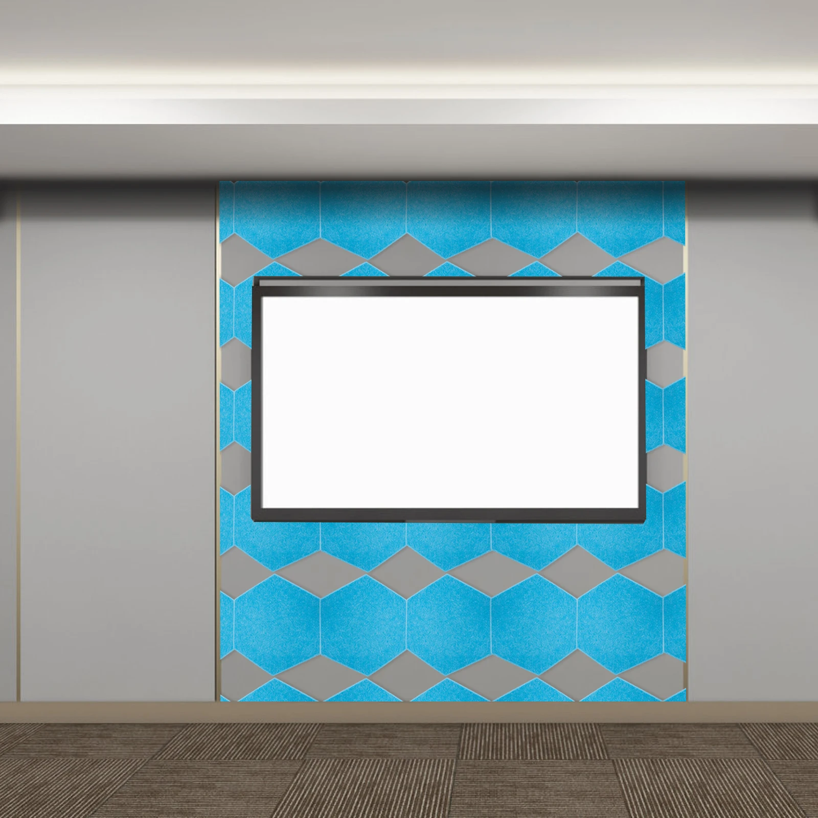 

Sound Absorbing Panels Acoustic Board for Recording Studio Soundproof Material Noise Reduction 40x60cm Fiber Insulation