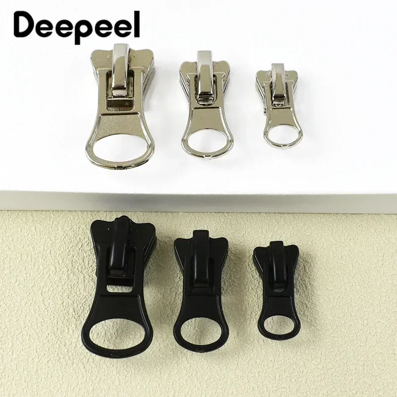 

5/10/30Pcs 3#5#8# Zipper Puller for Resin Zips Tape Bag Clothing Zip Head Pocket Zippers Slider Repair Kit DIY Sewing Accessory