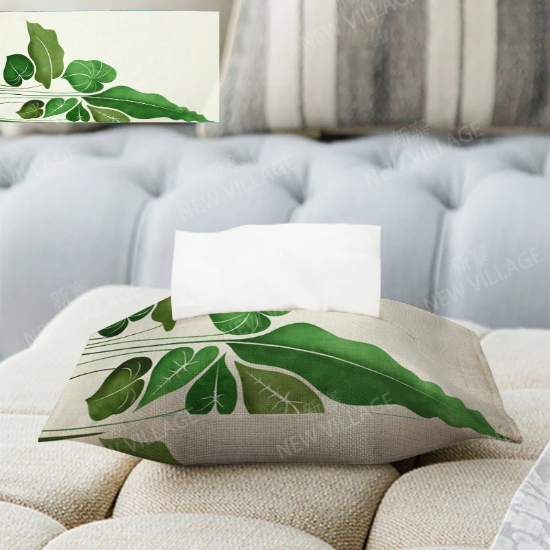 Home decor boho fabric tissue box car tissue holder tissue cover box Textiles cloth storage tissue bag nordic wipes dispenser