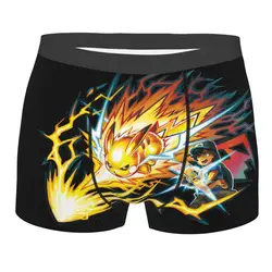 Pikachu Japanese Cartoon Game Pokemon Underpants Breathbale Panties Men's Underwear Sexy Shorts Boxer Briefs