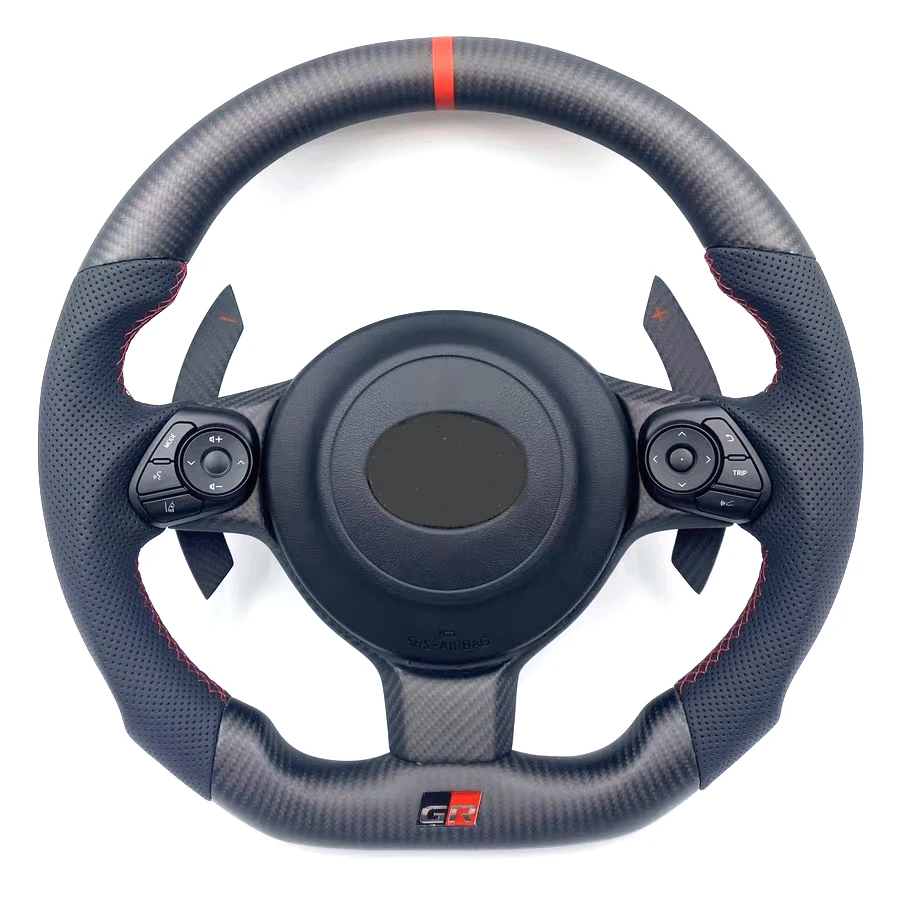 High Quality Auto Parts Customized Sport Steering Wheel Carbon Fibre Car Steering Wheels For TOTA JP GAC GR