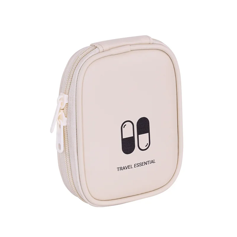 Compact Medicine Storage Bag - Waterproof Pouch with Multi-Mesh Compartments (Portable First Aid & Travel Essentials Organizer)