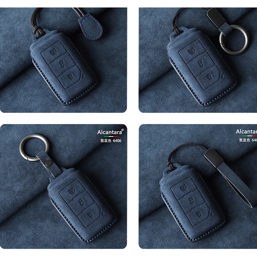 Car Keychain Car Keycase Suede Physical Key Premium Interior Accessories For New BAIC 212T01