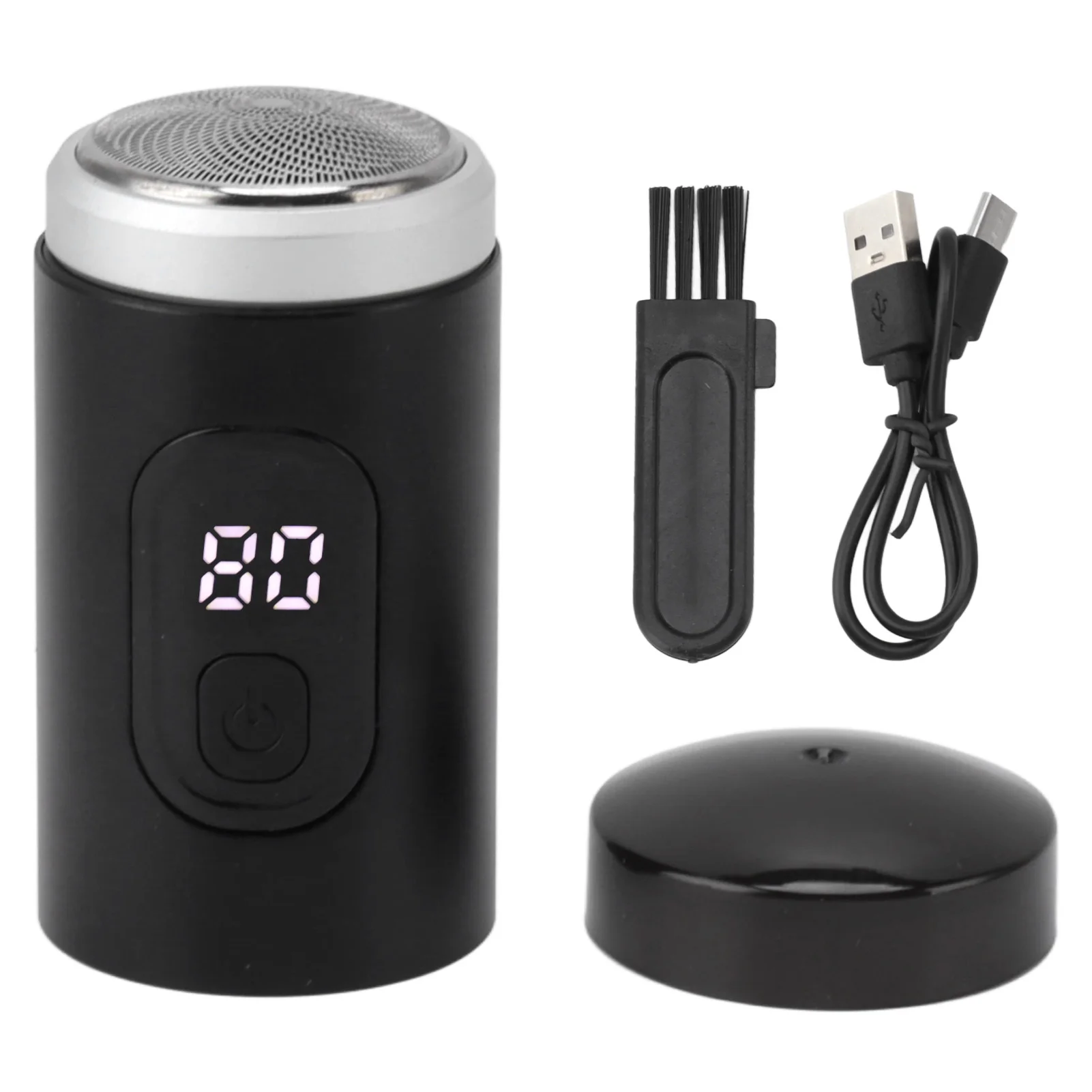 Peluquin de barba Digital IP7X, resistente al agua, batería de 500mAh, fácil de limpiar, recortador de barba eléctrico recargable por USB, 65000RPM para ducha