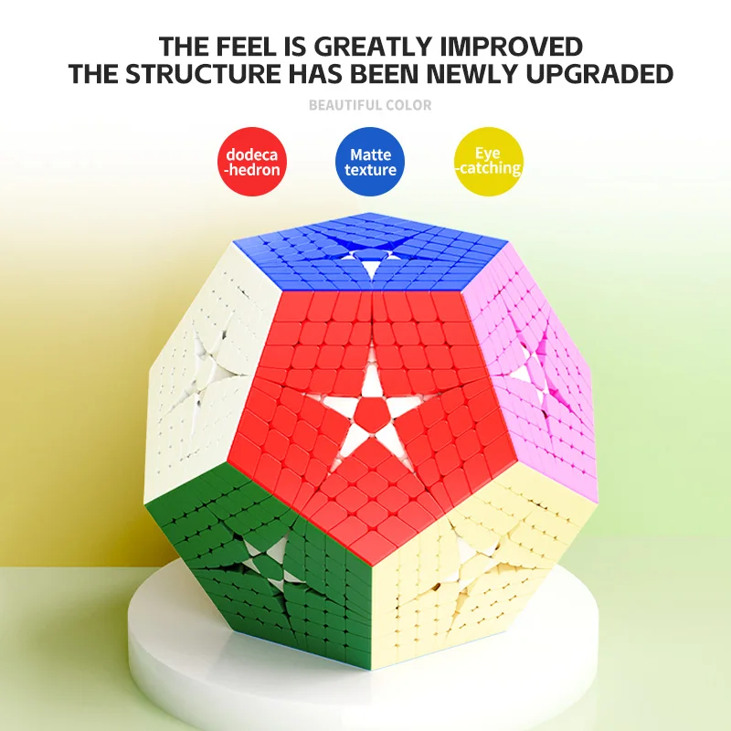 سلسلة Megaminx Cube عالية المستوى |   12-Sided Dodecahedron 5x5 6x6 7x7 8x8 |   تحدي مكعب السرعة الاحترافي، مكعب دوران سلس