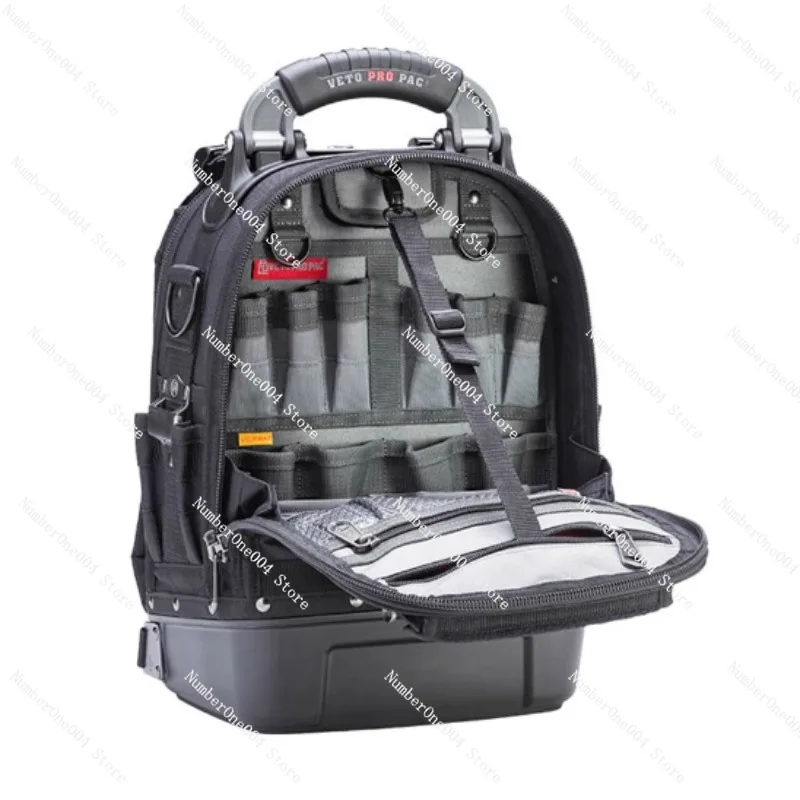 Large Capacity Waterproof Electricians Tool Kit Durable Polyester Storage Tool Bag