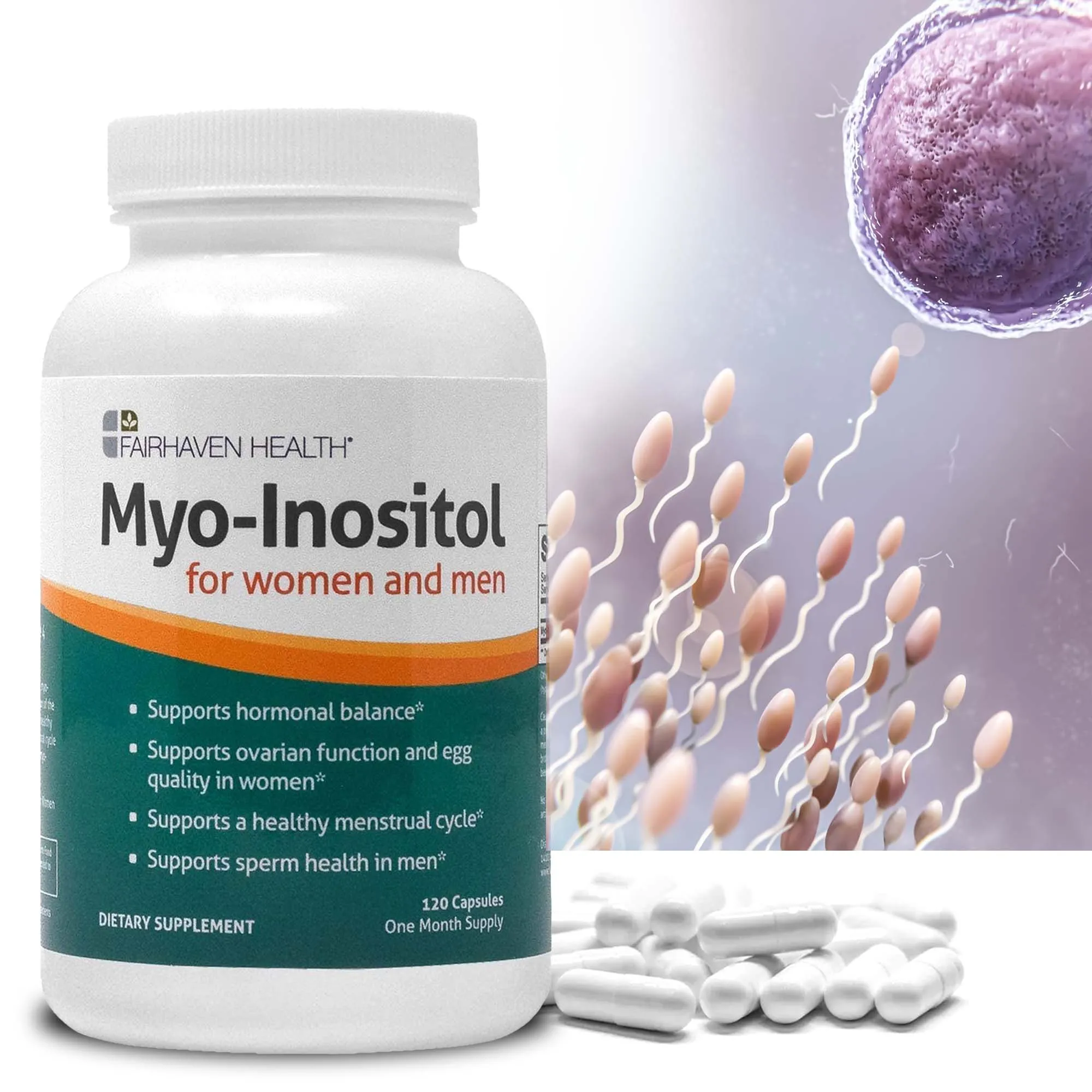 Myo-Inositol for Women and Men - Antioxidant, for Ovarian Health Support and Balance Hormone Supplements