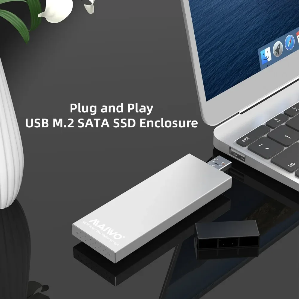 Корпус SSD MAIWO M2 Алюминиевый корпус M.2 NGFF SSD-адаптер SATA-USB3.0 для B Key и B+M Key SSD Поддержка 2230 2242 2260 2280