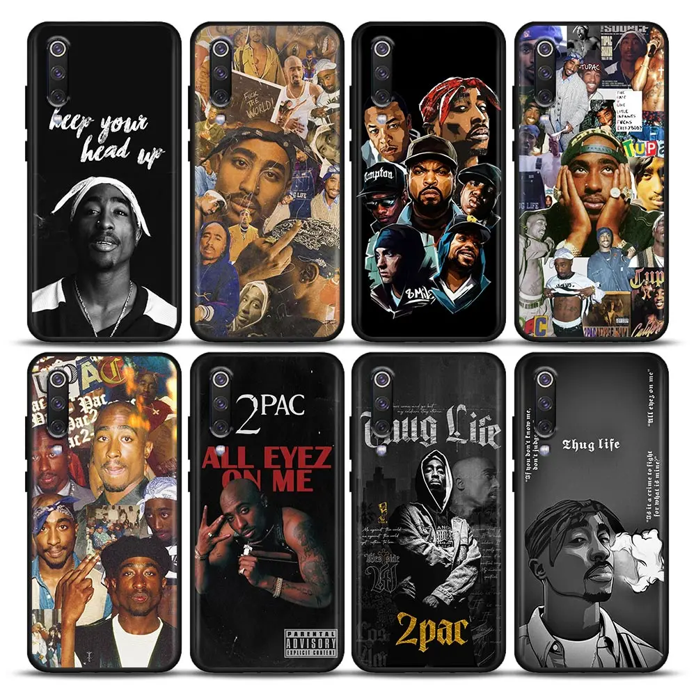 Rap Singer Tupac Shakur Phone Case For Xiaomi 10T 11 12 11T 12T 13 13T POCO X3 X4 X5 M3 M4 M5 M6 F5 F6 PRO 5G Case Funda Capa