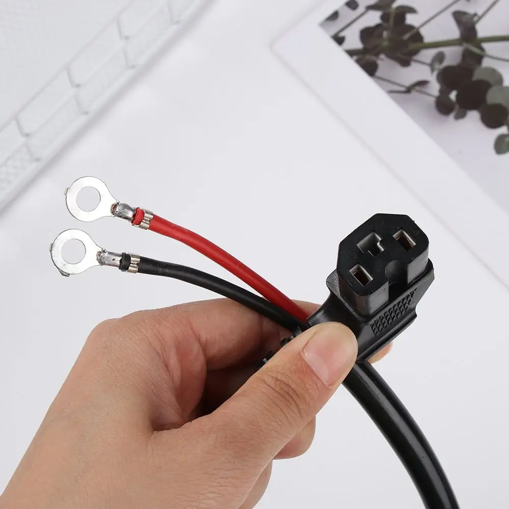 1Pc E-bike Charging Plug Electric Tricycle Scooter Copper Core T Type Cable Wire Connector Power Cable Accessories