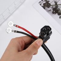 1Pc E-bike Charging Plug Electric Tricycle Scooter Copper Core T Type Cable Wire Connector Power Cable Accessories