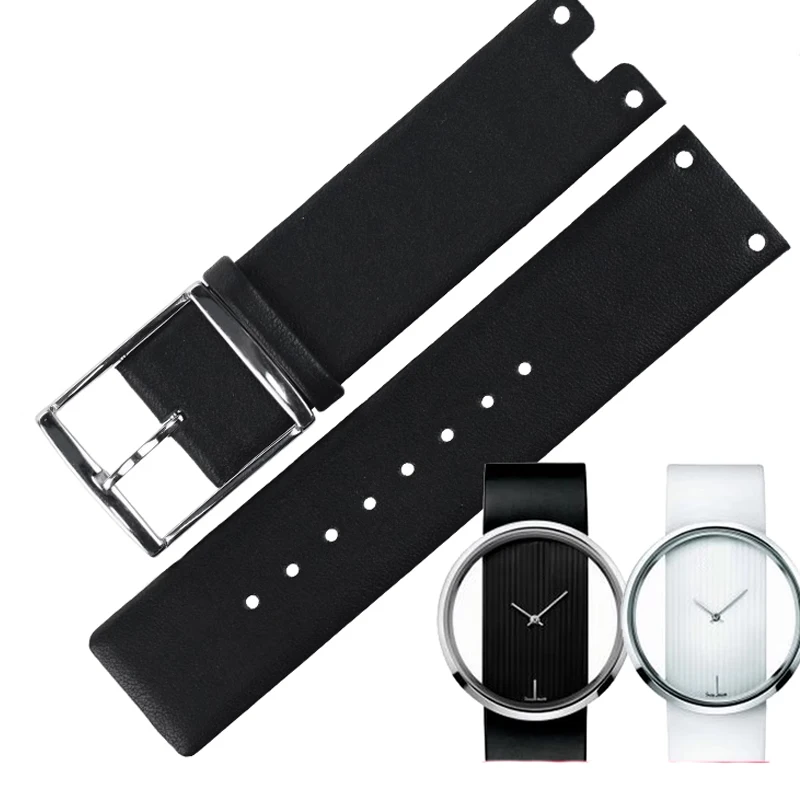 

brand-new Watch Bands for CK K94231 K9423101 Genuine Leather Durable Soft for Calvin Klein Watch Strap Men Bracelet 22mm