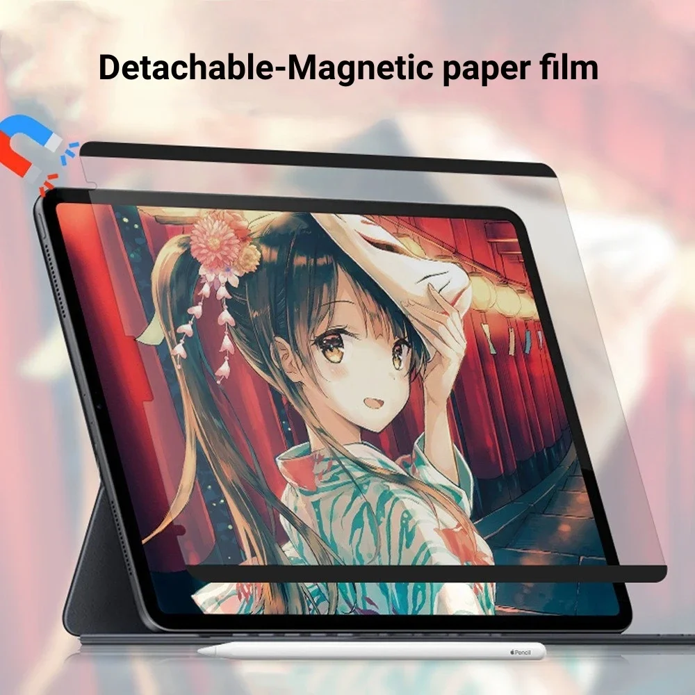 Magnetic Paper Feel Like Film For Xiaomi Poco Pad 12.1 inch 2024 MiPad 6S Pro 12.4 5 6 Pro Redmi Pad Pro12.1 SE 11inch Pad10.61