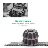 2 Pcs 11T Bevel Gear EA1038 For JLB Racing CHEETAH 1/10 Brushless RC Car Parts Accessories-AA02