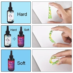 50/60/100/200g UV Soft/Hard Resin Glue Fishing Quick Drying Glue Fly Tying Lure UV Clear Finish Glue DIY Jewelry Making Glue