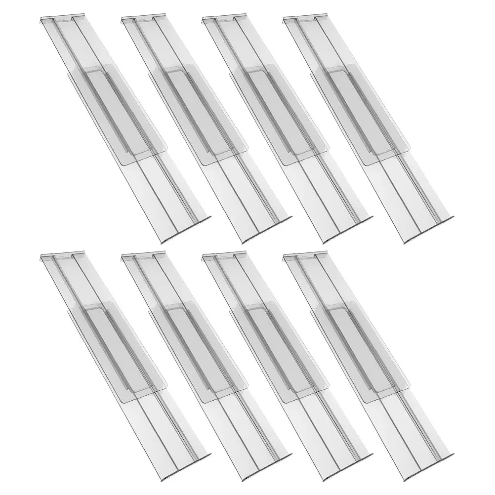 ตัวแบ่งลิ้นชักแบบใสปรับได้ 8 ชิ้น สำหรับจัดระเบียบถุงเท้า ชุดชั้นใน ตู้เสื้อผ้า จัดเก็บของใช้ในบ้าน ตัวแบ่งลิ้นชักแบบลึก