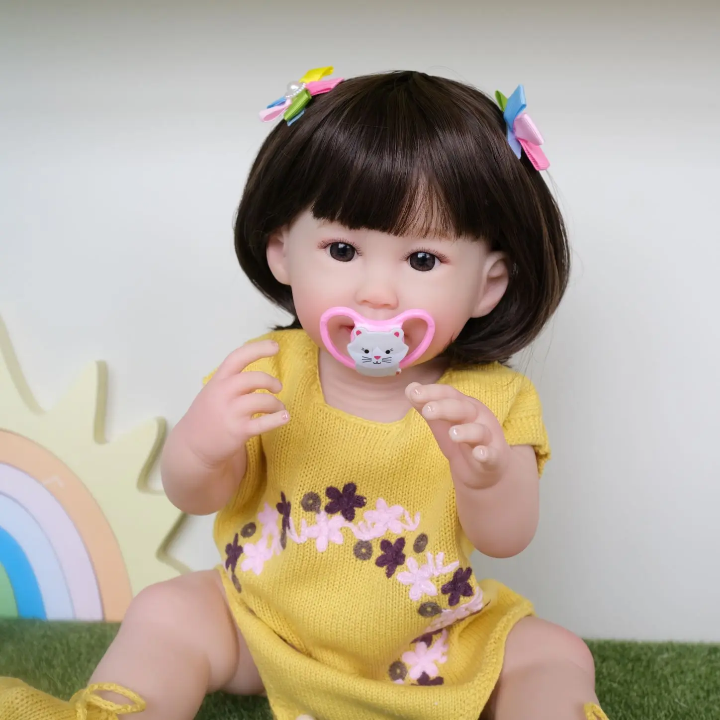 

Кукла-реборн NPK 55 см, реалистичная, для девочек, с мягким виниловым телом, как настоящий малыш, с париком, идеальный подарок для девочек