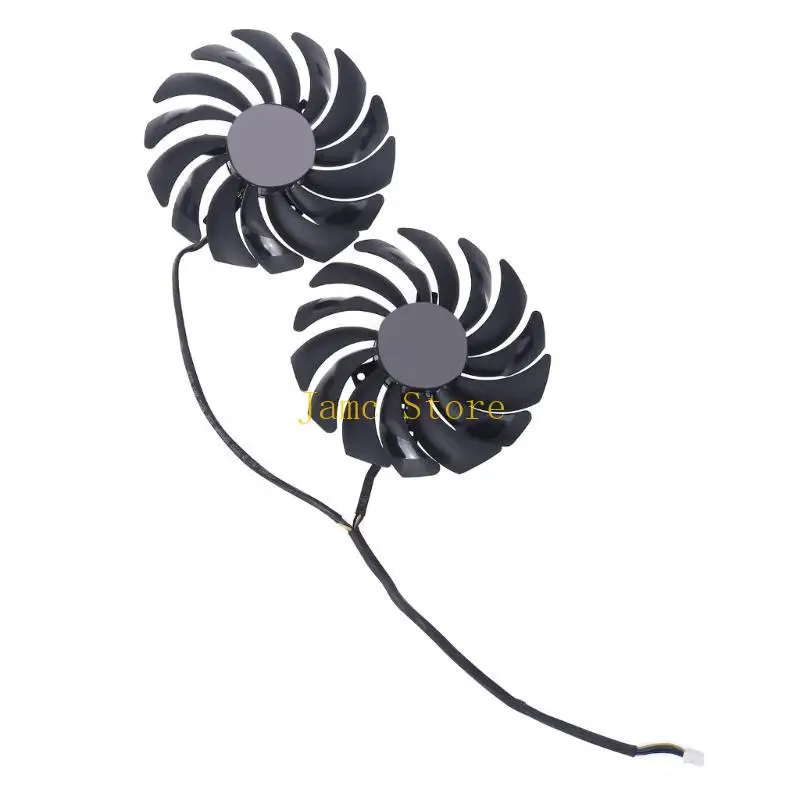 LX0B 2pcs/Set Graphics Card Cooler Fan PLD10010S12HH For MSI Radeon RX480 580 GTX1070