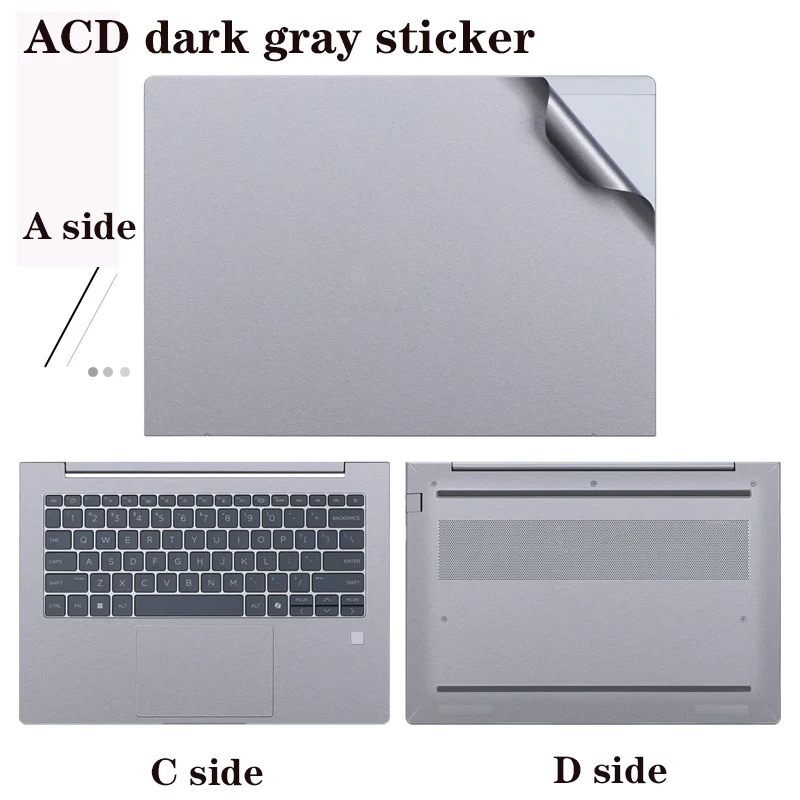 For HP OmniBook X 14t-ka000  14-fk 14-fm000 Notebook computer solid color skin body sticker scratch-proof shell protective film