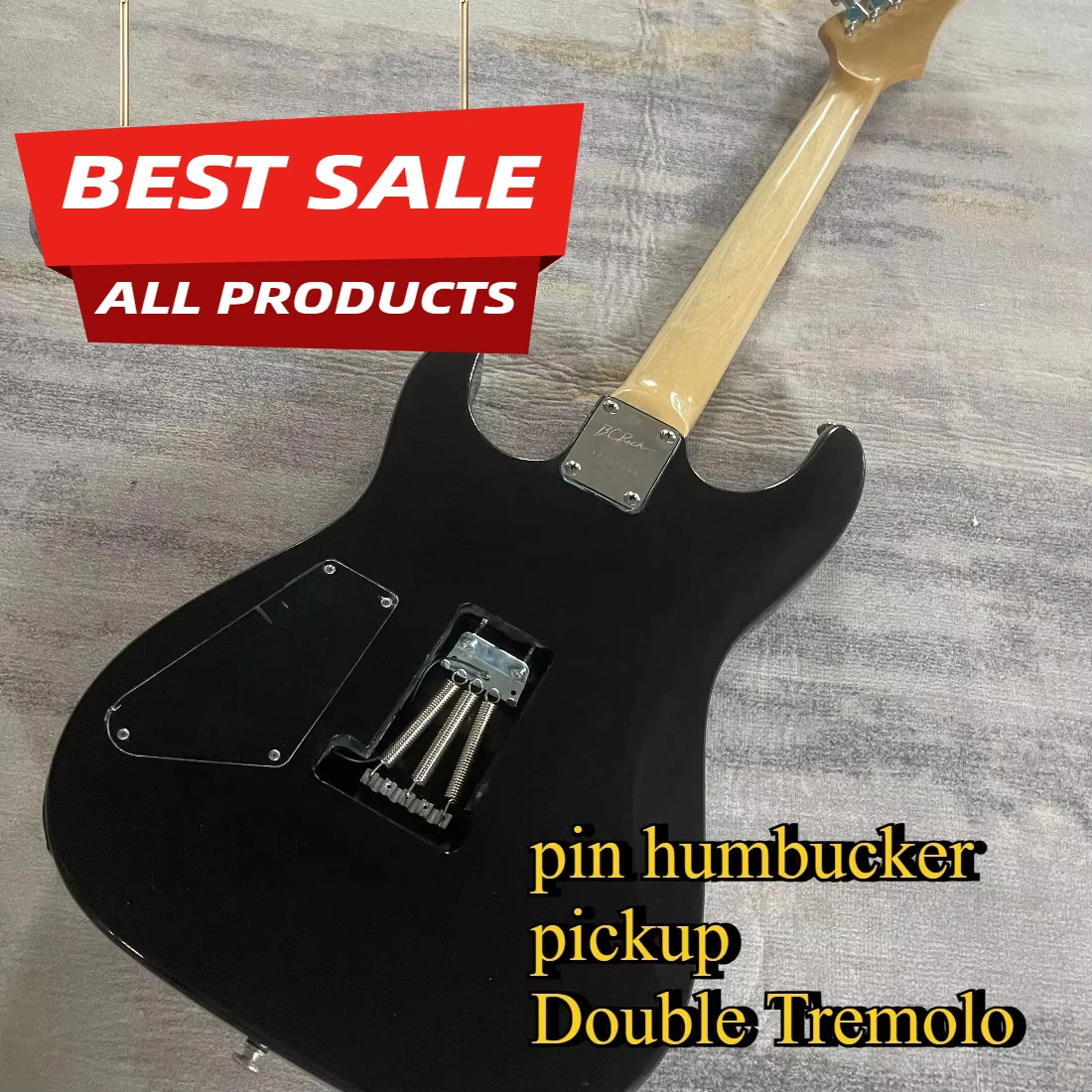 Shturl.c Graphic Offset Electric Guitar Pink Humbucker Pickups Double Tremolo Bridge 2020 Stage Metal Guitar Free Shipping Hot