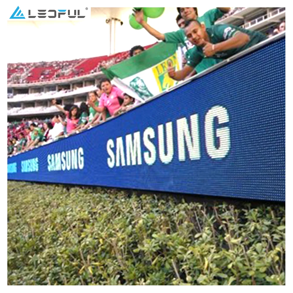 High Brightness Outdoor 960X960MM P5 P6.67 P8 P10 P16MM LED Advertising Sports Football Perimeter Stadium LED Display Screen