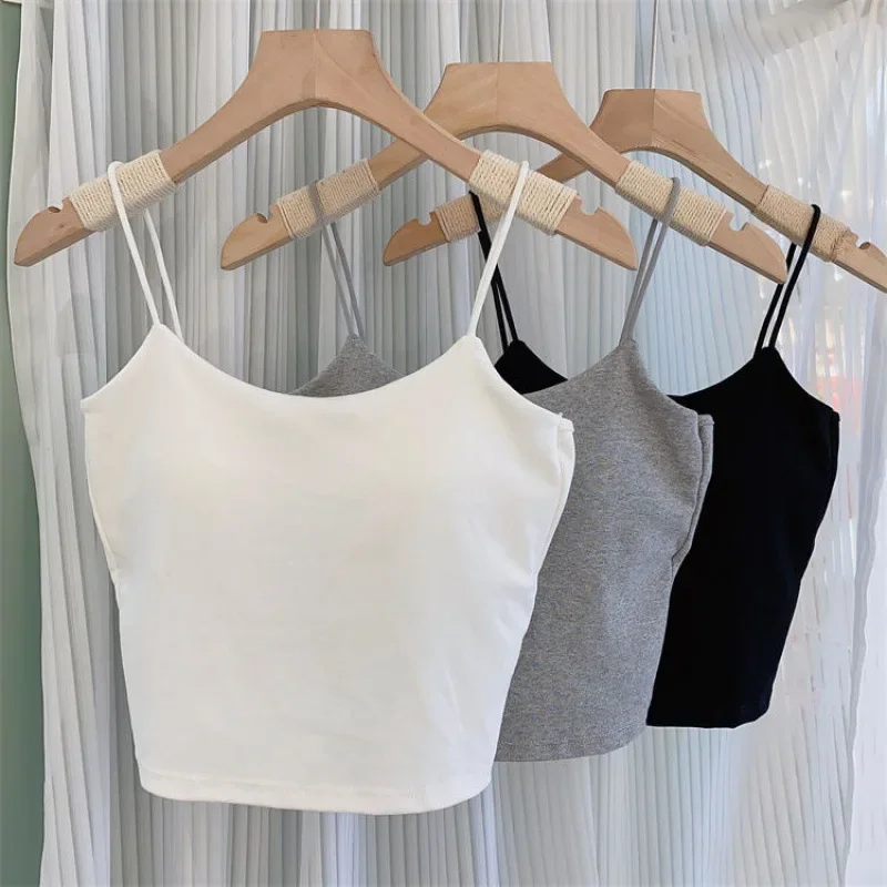 بلوزة نسائية من القطن السباغيتي ، حمالة صدر مثيرة ، أعلى الخزان ، حمالات صدر رافعة ، سلس ، حمالة صدر ، حمالة صدر نسائية ، ملابس داخلية صيفية